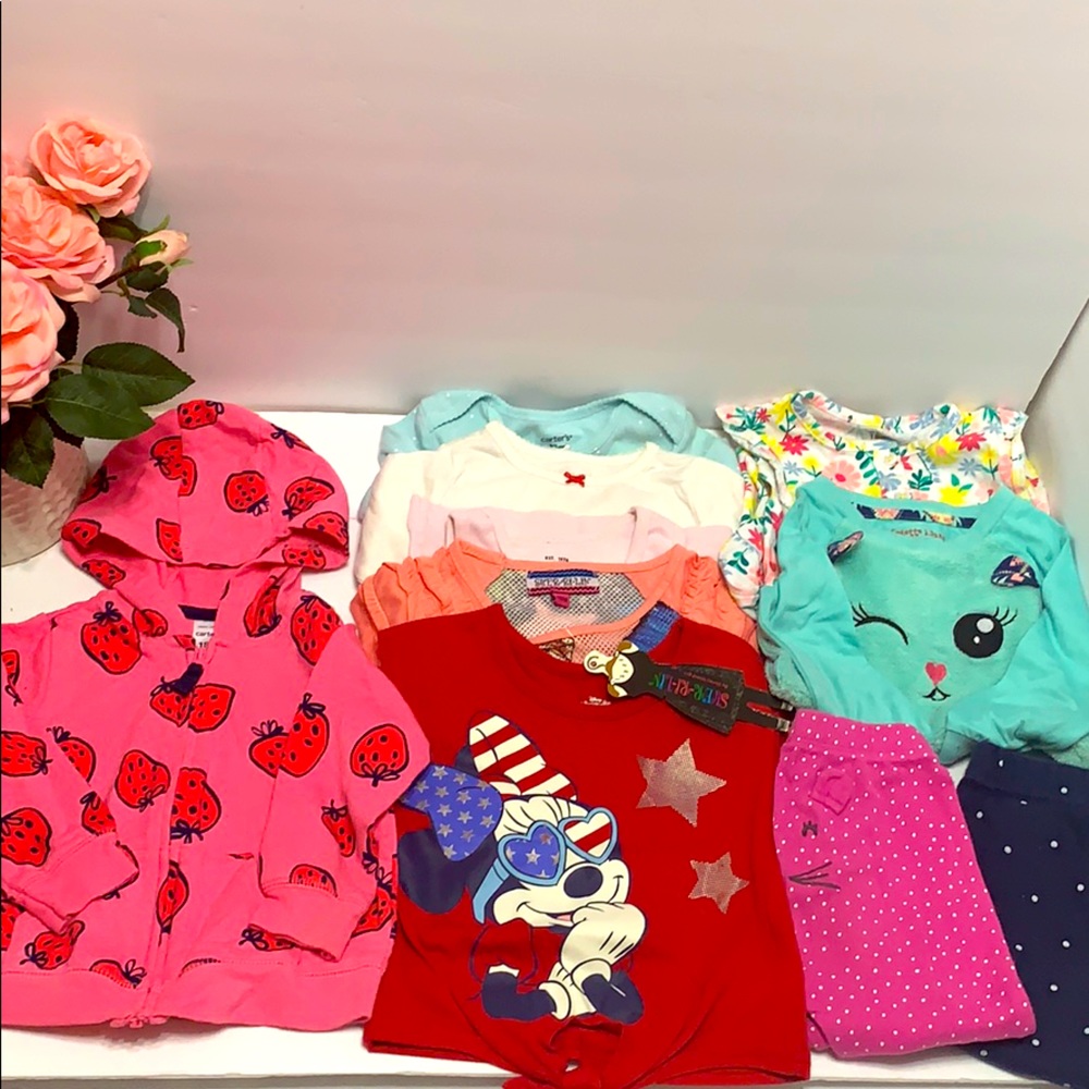 Beautiful Carter’s baby girl lot 10 garments 💗